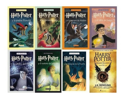 Saga Harry Potter 7 Tomos+ El Legado Maldito/ Tapa Dura