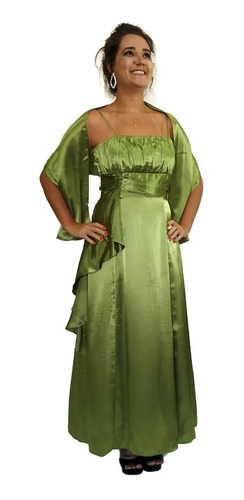 vestido de madrinha verde limao