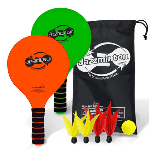 Jazzminton Juego Pelota Padel Bolsa Transporte Juguete 2