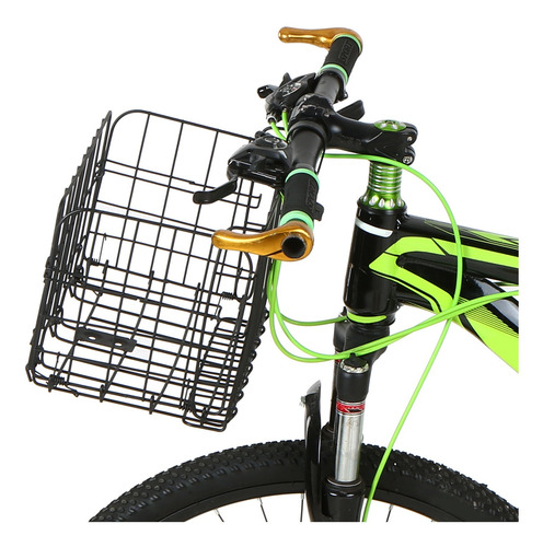 Cesta Plegable De Alambre De Acero Desmontable Para Manillar