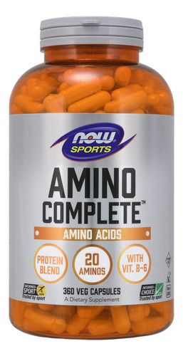 Now Sports Nutrition, Amino Complete, Mezcla De Proteín.