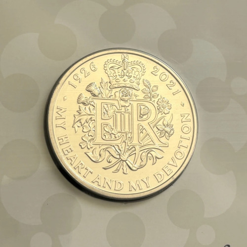 Moeda Oficial 2021 95 Anos Rainha Elizabeth Ii Inglaterra