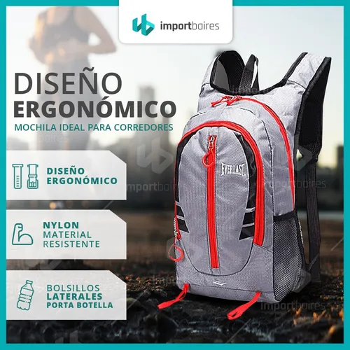 Mochila Running Deportiva Hidratación Everlast Correr Unisex