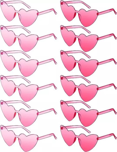 24pzs Gafas De Sol Corazón Accesorios Para Mujer Niña Lentes