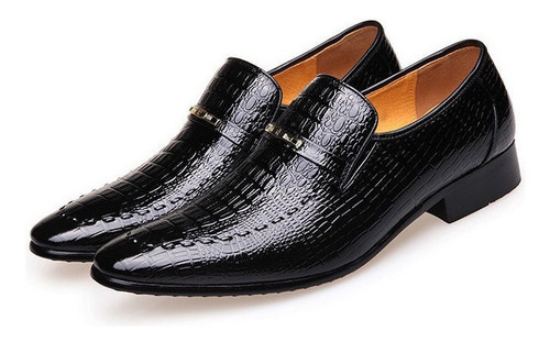 Zapatos De Charol Hombre Estampado Cocodrilo Tallas Grandes
