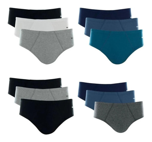 Kit Cueca 12 Cuecas Atacado/revenda Masculino Slip Mash Nf  