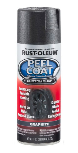 Pintura Aerosol Peel Coat Negro Brillante 312gr Rust Oleu Pa