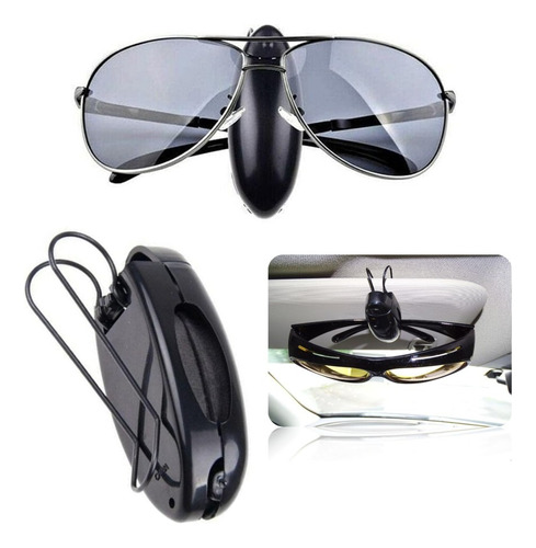 Clip Soporte Para Lentes O Gafas En Parasol Del Auto Evst