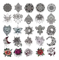 Comprar Ooopsi 40 Piezas Pegatinas De Tatuaje Temporal De Henna Para