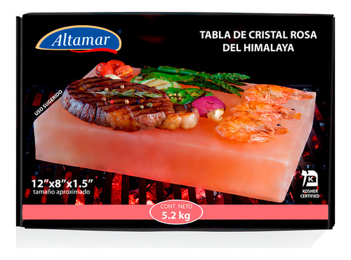 Tabla de sal Rosa Altamar del Himalaya 5.2kg