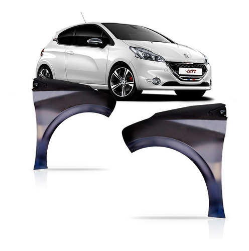 Paralama Peugeot 208 2012 2013 2014 2015 2016 Sem Furo