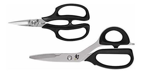 Shun Dms7000 2piece Kitchen Shear Set 2 Blacksilver