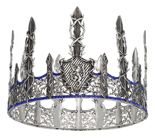 Sweetv Antique Silverreycrown For Men, Game Of Thrones Di
