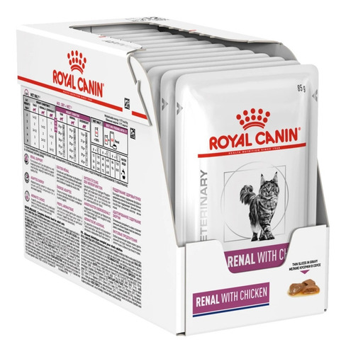 Alimento Royal Canin Feline Renal Sobre De 85 g X12unidades