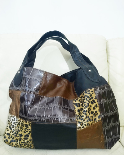 Cartera Ecocuero Animal Print 