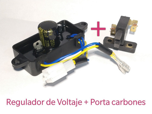 Avr Regulador Para Generador De Luz 2500 W. + Porta Carbones