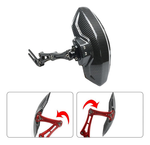 Guardabarros De Rueda Trasera Universal 360 ° Rotación Negro