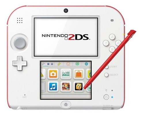 Nintendo  3DS 2DS Standard color blanco y rojo