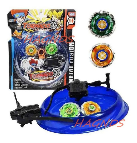 Set De Beyblade Gyr 2 Trompos 2 Lanzadores 1 Arena Premum