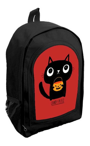 Mochila Negra Infantil Nena Nene Halloween Tt108