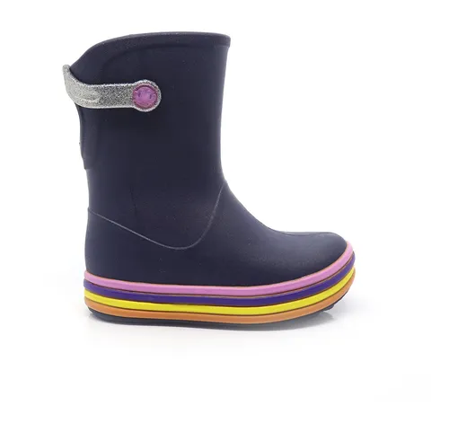 Galocha Infantil Meninas Plugt Acqua Arco Íris Impermeável