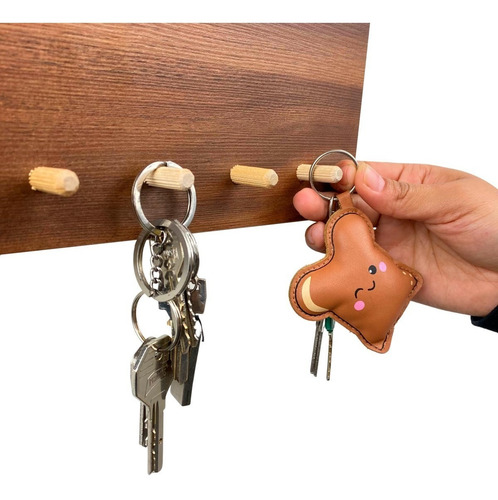 Imagen 4 de 10 de Portallaves Organizador De Pared Melamina Moderno Perchero