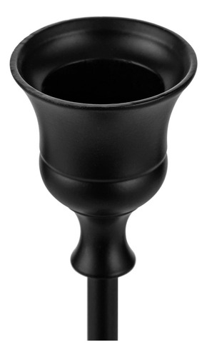 Castiçais Cônicos Conjunto De Castiçais Pretos Com 3 Castiça