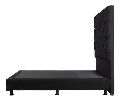 Cabecera Queen Size Dicasa Capri + Box Negro Belu