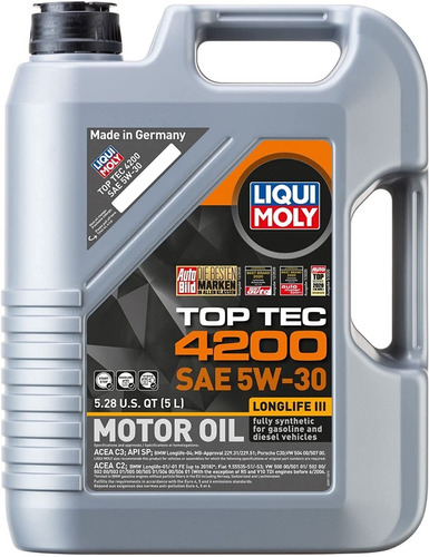 Aceite De Motor Sintético Liqui Moly Top Tec 4200 5w-30