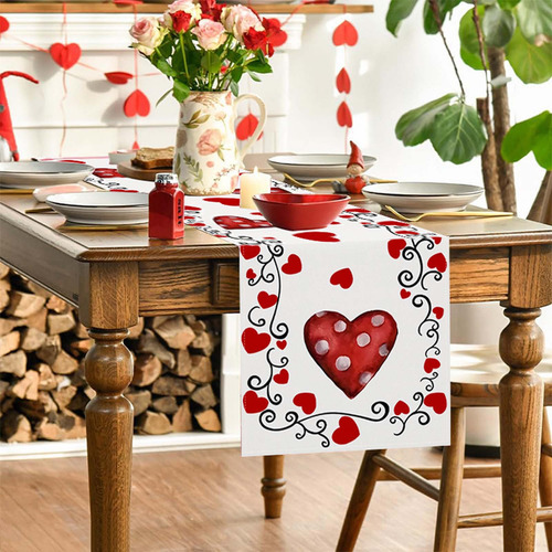 Mesa Ondulada Para El Día De San Valentín, Hogar, Sala De Es