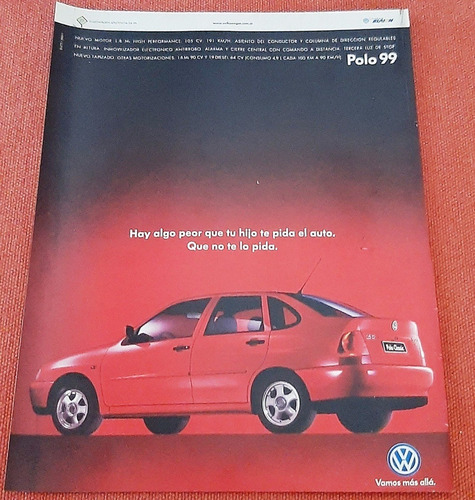 Publicidades Volkswagen Polo Classic 1999