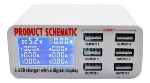 Carregador Usb Charger C/ 6 Portas Assistência Técnica