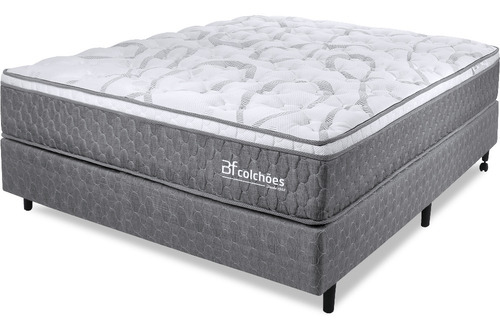 BF Colchões Cama Box Casal colchão mola ensacada espuma nasa 138x188cm