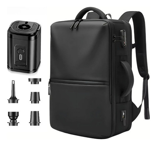 Bolsa de viagem expansível 45L TSA modelo 152A RZTX cor preto fosco