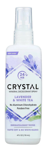 Crystal Essence Lavender And White Tea Body Spray - 4 Oz - .