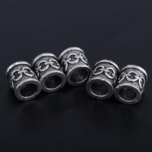 5pack Knot Charm Bead Nordic Colgante Barba De Cabellero