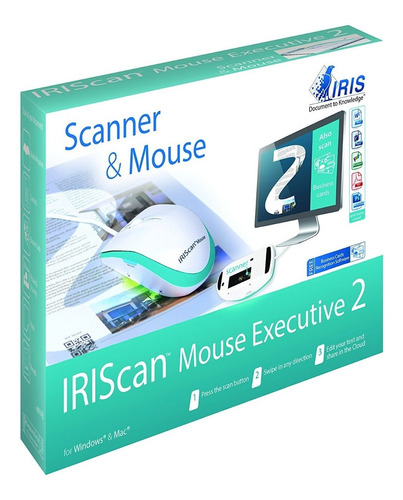 Iriscan Mouse 2 Executive Escáner Portátil Fotos Documentos