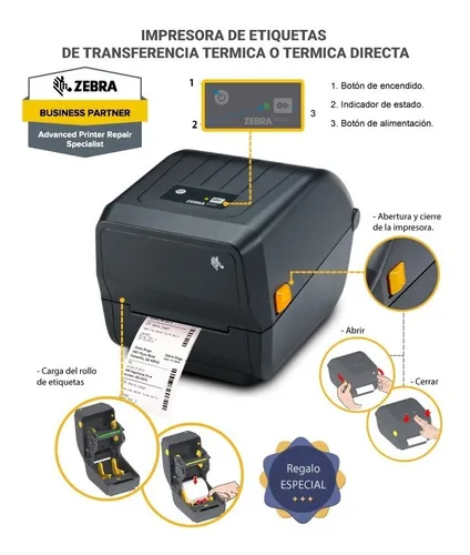 Impresora Zebra Zd220 - Ideal Mercadoenvios Y Full