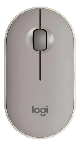 Mouse Wireless Bluetooth Logitech Pebble M350 Grey Milk Color Marrón