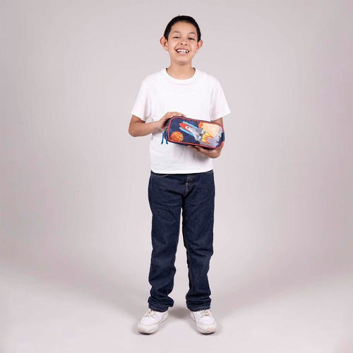 Lapicera Estuche Escolar Chenson Espacio Cohete Launch