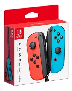 Nintendo Switch Joy Con Neon Red & Blue 2 Mando