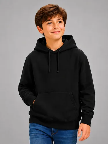 Blusa de Moletom Canguru com Capuz Juvenil (Lisa)