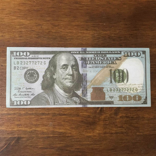 Imagen 2 de 4 de 5 Billetes De 100 Dólares De Juguete