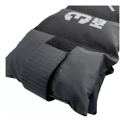 Tobilleras Con Peso 3 Kg X Par Reforzadas Con Cierre Gim Negro