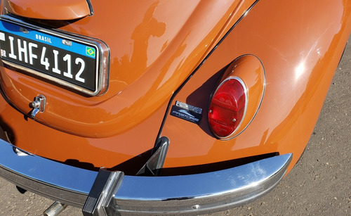 Vw Fusca 1300 1975 Marrom Caravela Placa Preta Impecável
