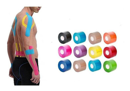 Fita Bandagem Kinesiology Elástica Adesiva 5cmx5m Cor Cor Outro