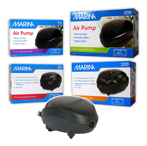 Imagen 6 de 10 de Bomba De Aire Para Acuario Marina 300 + Delivery