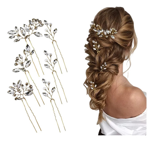 Tocados Novia Peineta, Accesorios Cabello Tiara 6pcs