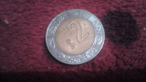 Moneda De 2 Pesos Con Error 