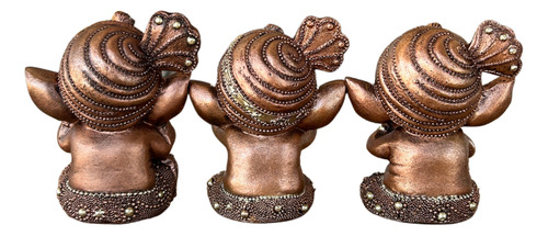 Juego Dioses Ganesh Bebés Sabios 10cm, 3 Virtudes, Jart